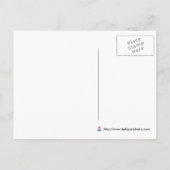 Just Married Couple Ankündigungspostkarte (Rückseite)