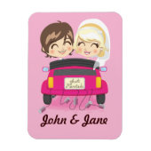 Just Married Couple Magnet (Vertikal)
