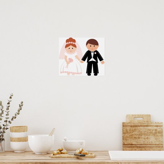Just Married Couple Poster (Küche)