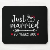 Just Married Couples Funny Husband Ehefrau 20. Ann Mousepad (Vorne)