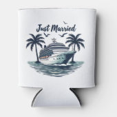 Just Married Cruising Summer Wedding Husband Ehefr Dosenkühler (Vorderseite)