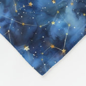 Just Married Custom Foto & Name Fleece Blanket (Ecke)