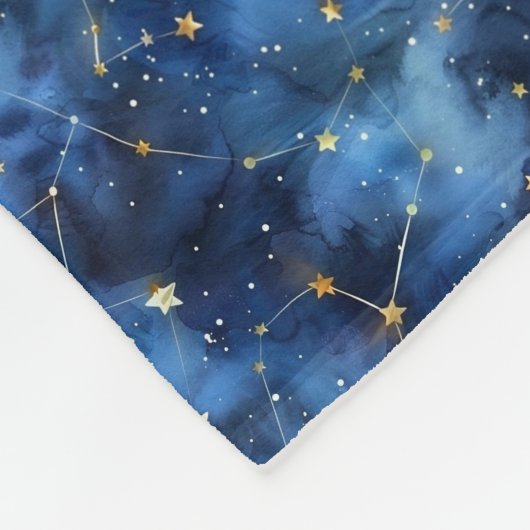 Just Married Custom Foto & Name Fleece Blanket (Ecke)