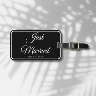 Just Married Custom Wedeymoon Geschenk - Gepäckanhänger