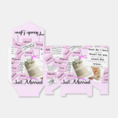 Just Married Dankes Gastgeschenk Hochzeit Box Geschenkschachtel (Ungefaltet)