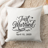 Just Married Decorative Throw Pillow with Wedding  Kissen (Decke)
