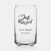 Just Married  Dosenglas (Vorderseite)