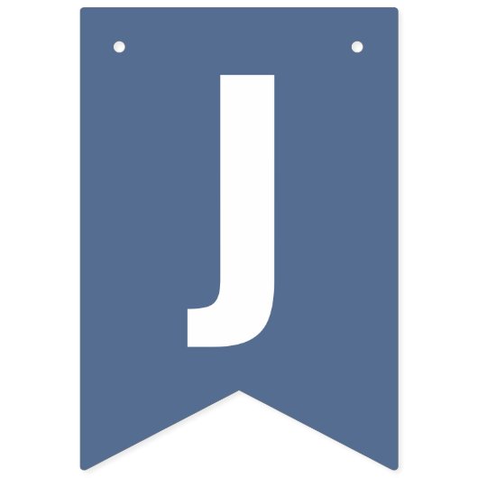 Just Married Dusty Blue Boho Jagdfahnen Wimpelkette (Zweite Fahne)