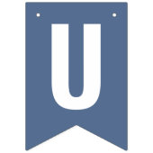 Just Married Dusty Blue Boho Jagdfahnen Wimpelkette (Dritte Fahne)