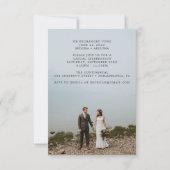 Just Married Einladung Eloped Ankündigung (Rückseite)