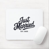 Just Married Est 2025 Wedding Ehefrau Mr &amp; Mrs Mousepad (Mit Mouse)
