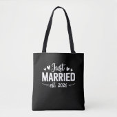 Just Married Est 2026 Wedding Party Wife Husband Tasche (Vorderseite)