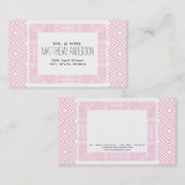 Just Married Ethnic Boho-chic Calling Card 1 Telefonnummerkarte (Vorne/Hinten)