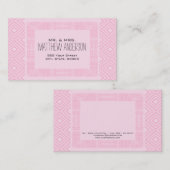 Just Married Ethnic Boho-chic Calling Card 2 Telefonnummerkarte (Vorne/Hinten)