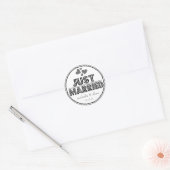 Just Married Favor Stickers (Schwarz / Grau) (Umschlag)