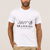 Just Married (final) Gay Pride mit Geschlechtersym T-Shirt (Vorderseite)