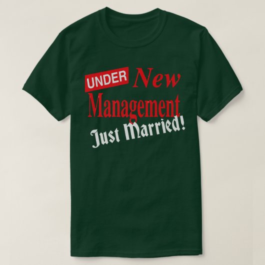Just Married for Groom Bride Wedding Newlyweds Men T-Shirt (Design vorne)