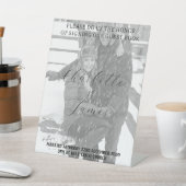 Just Married Foto Guest Book Tabletop Unterzeichnu Sockelschild (In SItu)