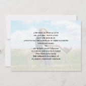 Just Married Foto Hochzeit Ankündigung Einladung (Rückseite)