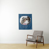 Just Married Foto Portrait Ehe Jahrestag Wandteppich (Beispiel)