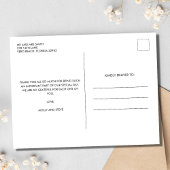 Just Married Foto Wedding Vielen Dank Postkarte