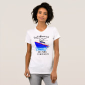 Just Married Funny Cruise Ship Nauti Graphic T-Shirt (Vorne ganz)