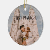 Just Married Gastgeschenk Hochzeit Ornament Gesche (Links)