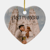 Just Married Gastgeschenk Hochzeit Ornament Gesche (Hinten)