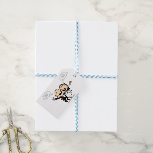 Just married geschenkanhänger (Mit Garn)