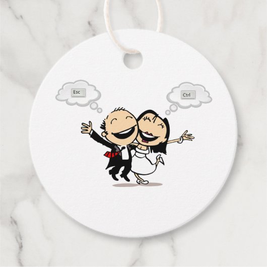 Just married geschenkanhänger (Vorderseite)