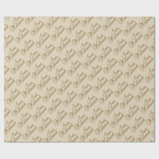 Just Married Geschenkpapier (Flach)