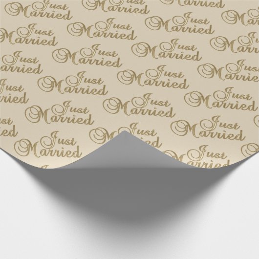 Just Married Geschenkpapier (Ecke)
