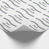 Just Married Geschenkpapier (Ecke)
