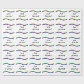 Just Married Geschenkpapier (Flach)