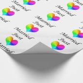 Just Married Geschenkpapier (Ecke)