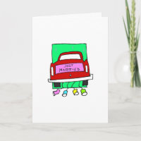 Just Married Glückwunsch Hochzeitskarte