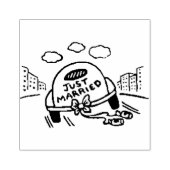 Just Married Gummistempel (Prägung)