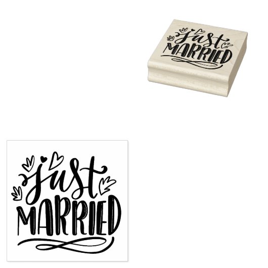Just Married Gummistempel (Stempel)