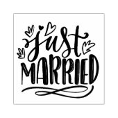Just Married Gummistempel (Prägung)