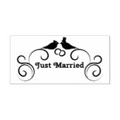 Just Married Gummistempel (Prägung)