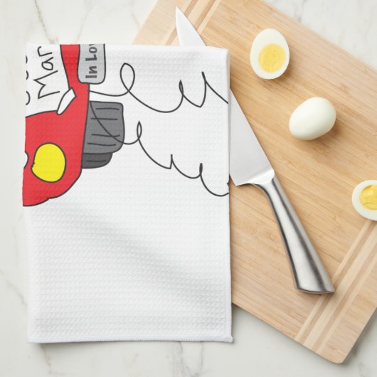 Just Married Handtuch (Viertel Falte)