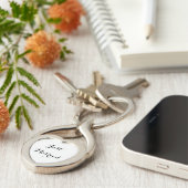 Just Married Heart Key Ring Schlüsselanhänger (Seite)