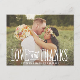 Just Married | Hochzeit Danke Postcard Postkarte