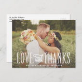Just Married | Hochzeit Danke Postcard Postkarte (Vorne/Hinten)