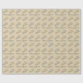 Just Married - Hochzeit Geschenkpapier (Flach)