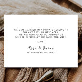 Just Married Hochzeitankündigungen Foto Postkarte