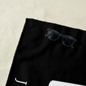 Just Married | Hochzeitsreise Strandtuch (Beispiel)