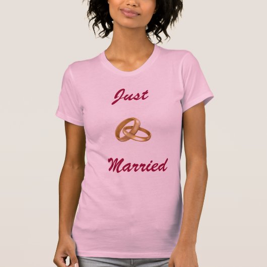 Just Married - Hochzeitsrennen T-Shirt (Vorderseite)