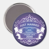 Just Married Honeymoon Cruise Magnet (Vorderseite/Rückseite)