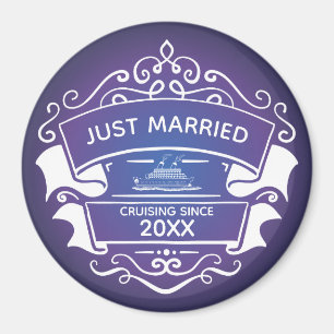 Just Married Honeymoon Cruise Magnet